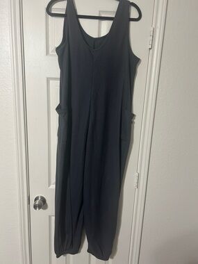 Gray Sleeveless Jumpsuit